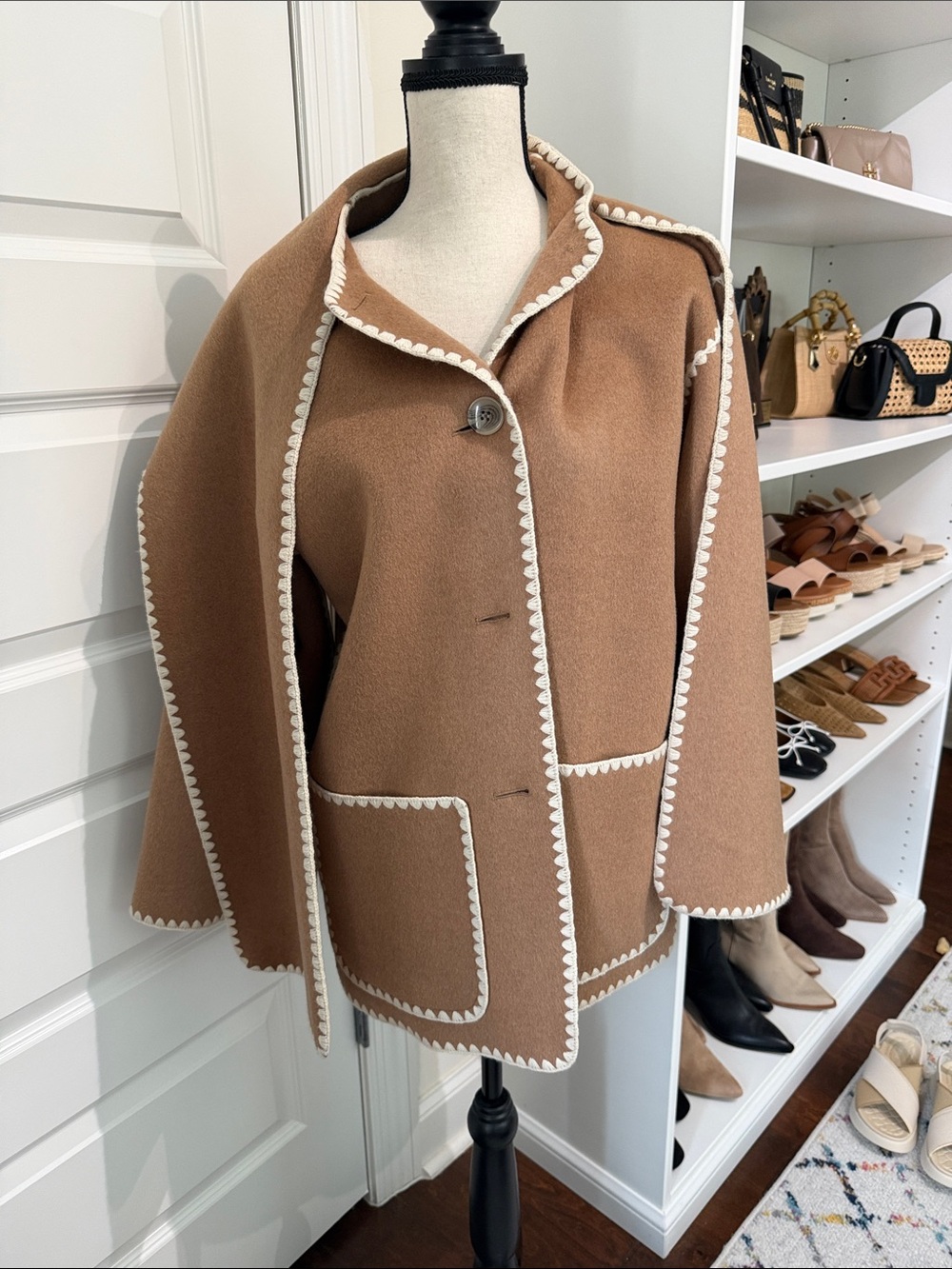 Quince double-Faced Merino Wool Scarf Coat